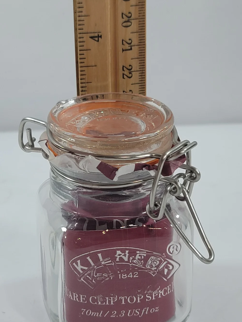 Kilner Square Swing Clip Top Spice Jar 70 ml